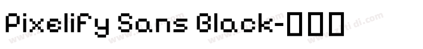 Pixelify Sans Black字体转换 Pixelify Sans Black字体转换